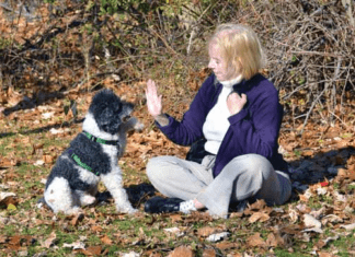 karen pryor with dog